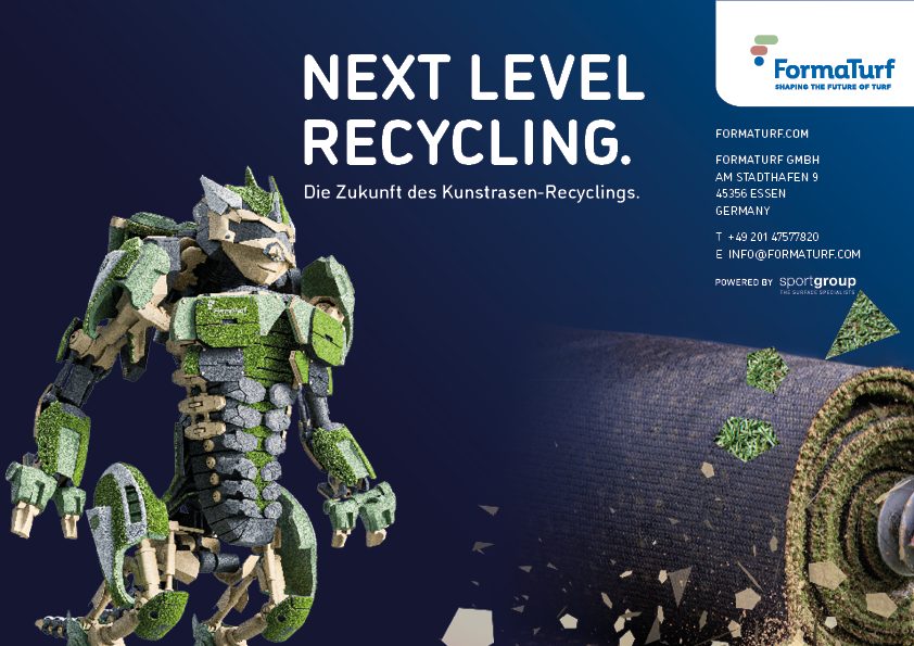 FormaTurf: Taking artificial turf recycling to the next level